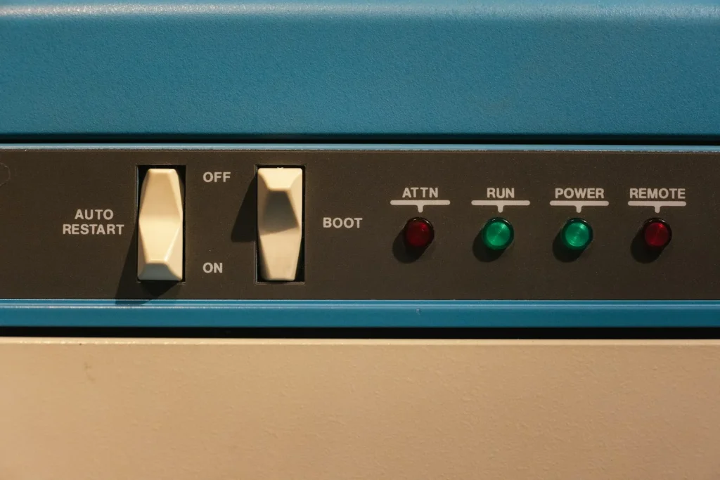 A closeup of a computerized sewing machine's digital control panel and stitch selection screen
